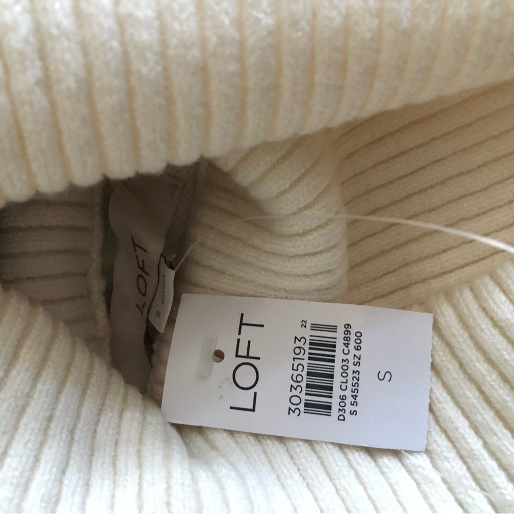 LOFT Striped Shirttail Sweater - Picture 4 of 6